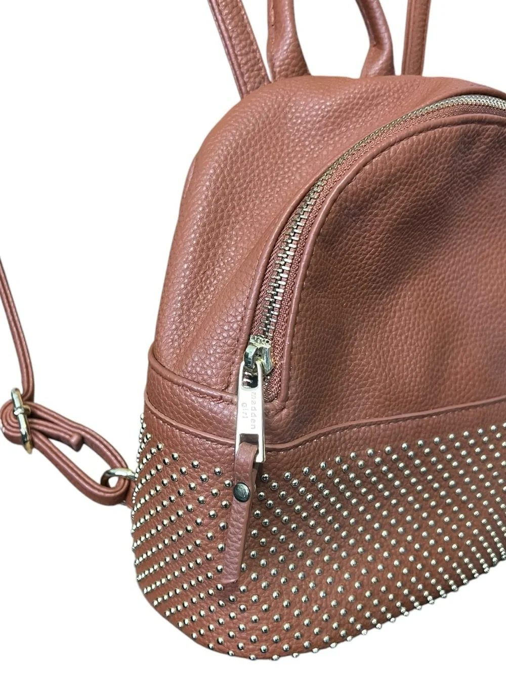 Madden Girl studded cognac